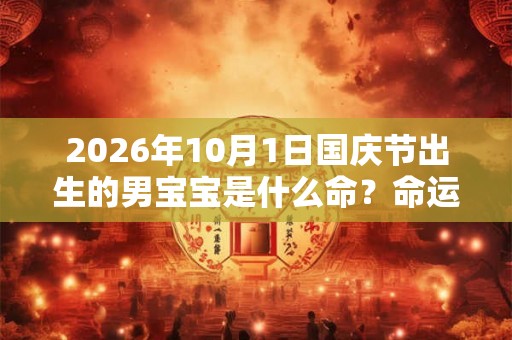 2026年10月1日国庆节出生的男宝宝是什么命?命运好吗? 2026年10月1日国庆节出生的男宝宝是什么命?命运好吗?