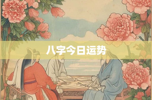 八字今日运势 八字今日运势