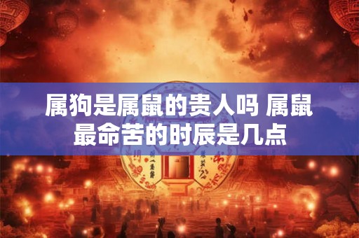 属狗是属鼠的贵人吗 属鼠最命苦的时辰是几点