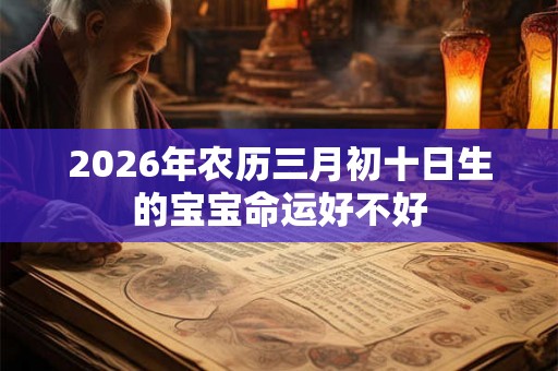 2026年农历三月初十日生的宝宝命运好不好