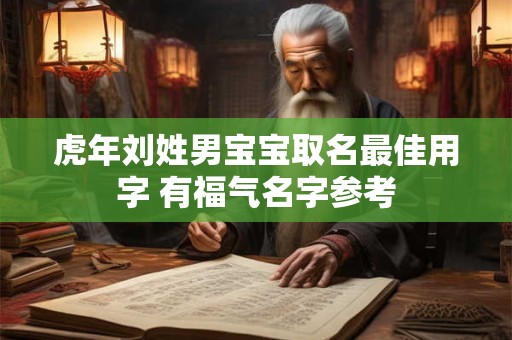 虎年刘姓男宝宝取名最佳用字 有福气名字参考