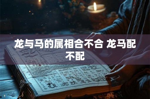 龙与马的属相合不合 龙马配不配
