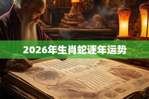 2026年生肖蛇逐年运势