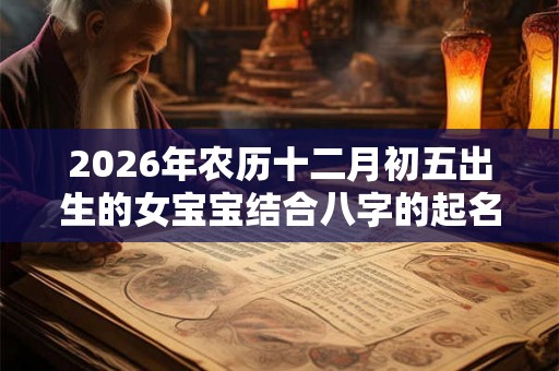 2026年农历十二月初五出生的女宝宝结合八字的起名宝典
