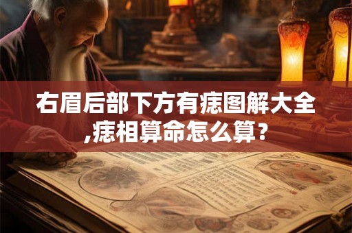 右眉后部下方有痣图解大全,痣相算命怎么算？
