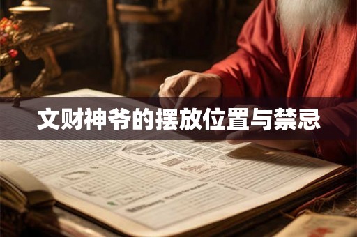 文财神爷的摆放位置与禁忌
