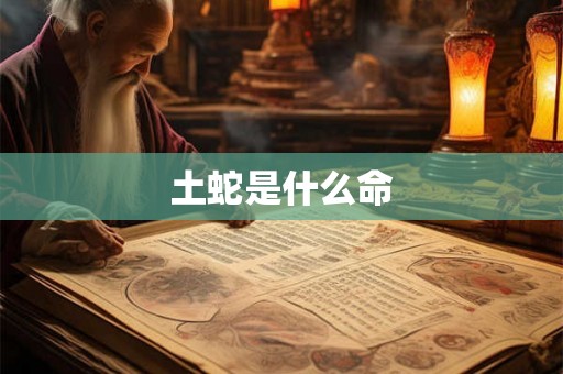 土蛇是什么命