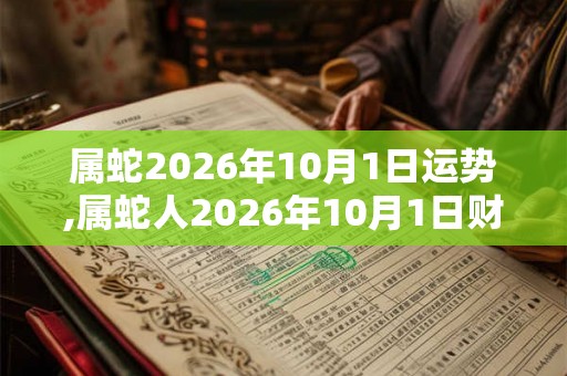 属蛇2026年10月1日运势,属蛇人2026年10月1日财运,生肖蛇2026年10月1日运势 属蛇2026年10月1日运势,属蛇人2026年10月1日财运,生肖蛇2026年10月1日运势