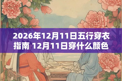 2026年12月11日五行穿衣指南 12月11日穿什么颜色的衣服