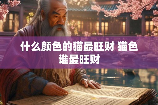 什么颜色的猫最旺财 猫色谁最旺财