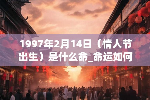 1997年2月14日（情人节出生）是什么命_命运如何