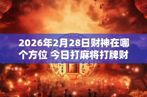 2026年2月28日财神在哪个方位 今日打麻将打牌财运方位