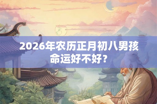 2026年农历正月初八男孩命运好不好？