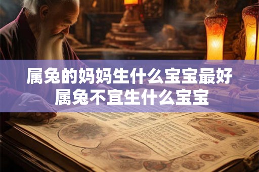 属兔的妈妈生什么宝宝最好 属兔不宜生什么宝宝