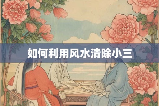 如何利用风水清除小三