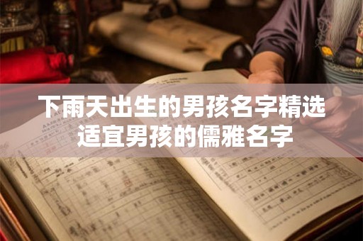 下雨天出生的男孩名字精选 适宜男孩的儒雅名字