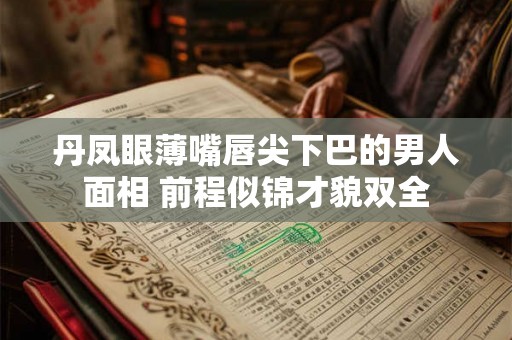 丹凤眼薄嘴唇尖下巴的男人面相 前程似锦才貌双全