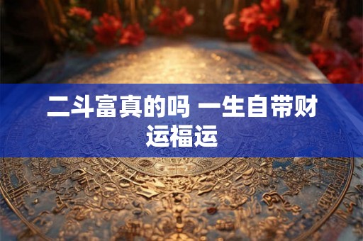 二斗富真的吗 一生自带财运福运