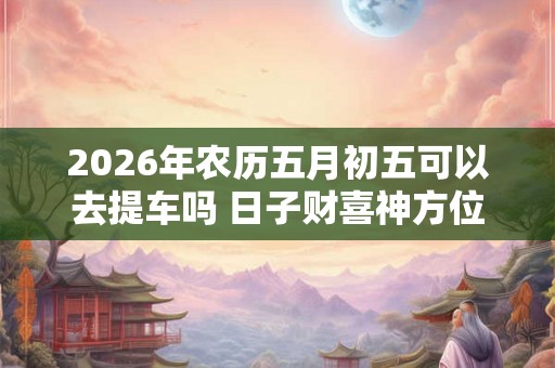 2026年农历五月初五可以去提车吗 日子财喜神方位