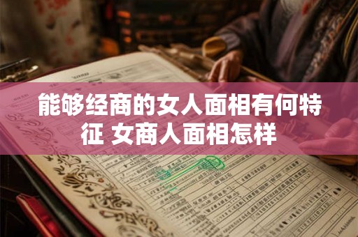 能够经商的女人面相有何特征 女商人面相怎样