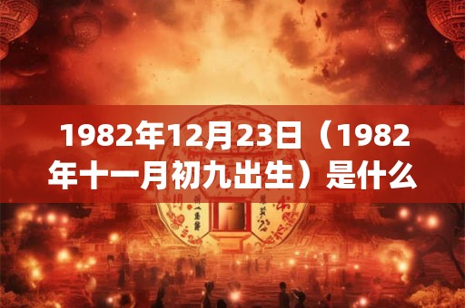1982年12月23日（1982年十一月初九出生）是什么命_命运如何