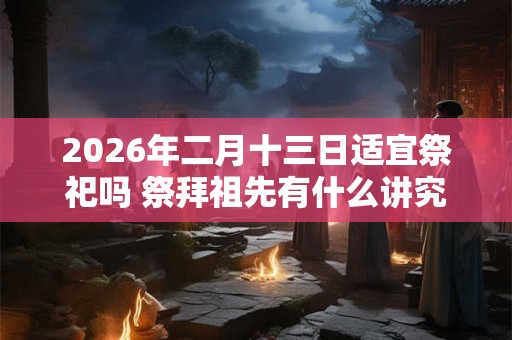 2026年二月十三日适宜祭祀吗 祭拜祖先有什么讲究