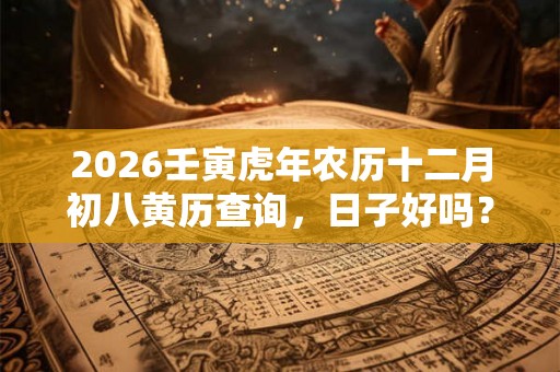 2026壬寅虎年农历十二月初八黄历查询，日子好吗？