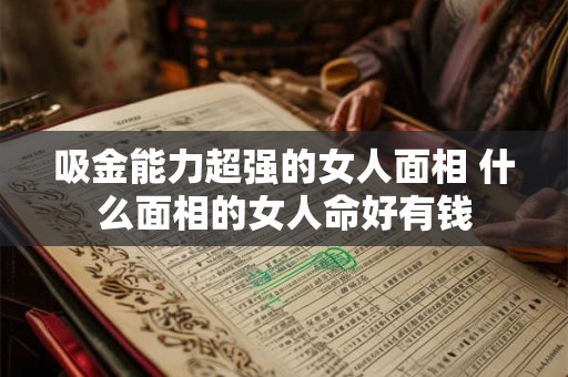 吸金能力超强的女人面相 什么面相的女人命好有钱
