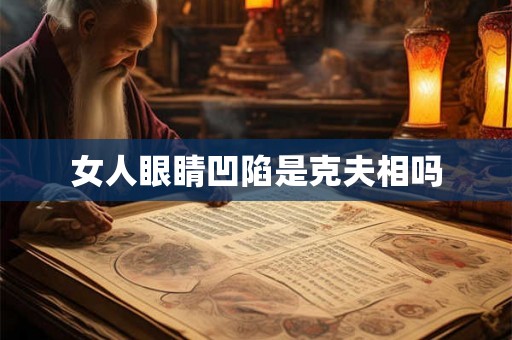 女人眼睛凹陷是克夫相吗