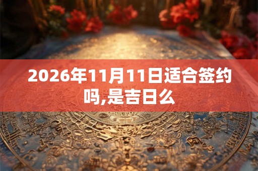2026年11月11日适合签约吗,是吉日么
