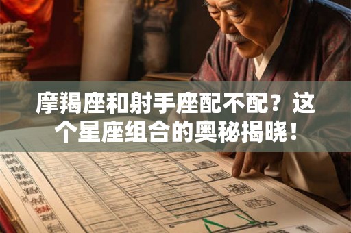 摩羯座和射手座配不配？这个星座组合的奥秘揭晓！