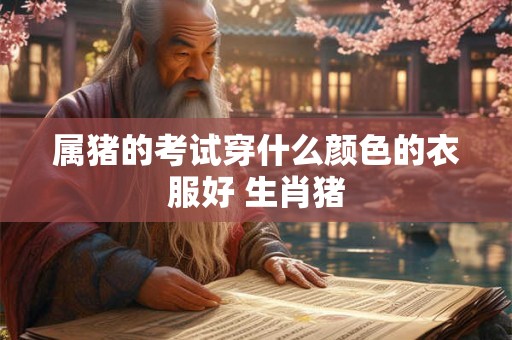 属猪的考试穿什么颜色的衣服好 生肖猪