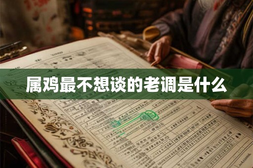 属鸡最不想谈的老调是什么 属鸡最不想谈的老调是什么