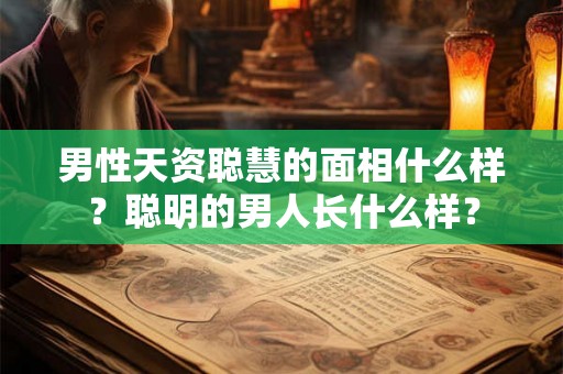 男性天资聪慧的面相什么样？聪明的男人长什么样？