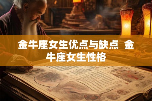 金牛座女生优点与缺点  金牛座女生性格