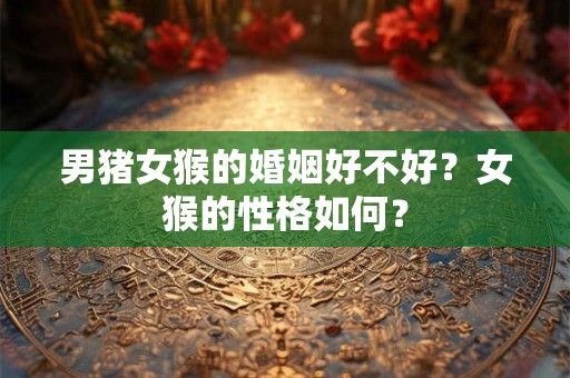 男猪女猴的婚姻好不好？女猴的性格如何？