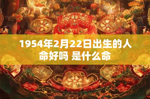 1954年2月22日出生的人命好吗 是什么命