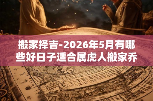 搬家择吉-2026年5月有哪些好日子适合属虎人搬家乔迁