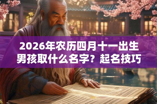 2026年农历四月十一出生男孩取什么名字？起名技巧有哪些？