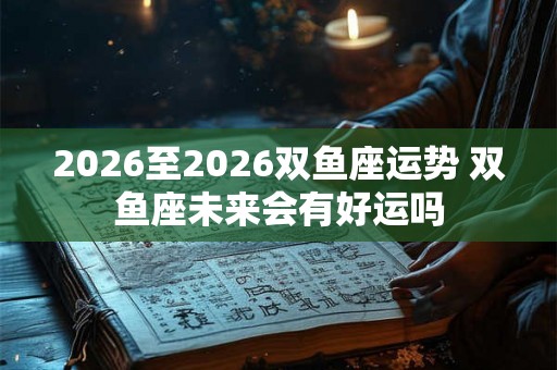 2026至2026双鱼座运势 双鱼座未来会有好运吗