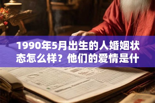1990年5月出生的人婚姻状态怎么样？他们的爱情是什么？