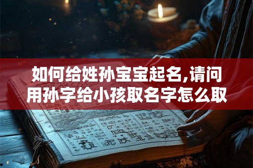 如何给姓孙宝宝起名,请问用孙字给小孩取名字怎么取