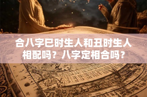 合八字巳时生人和丑时生人相配吗?八字定相合吗? 合八字巳时生人和丑时生人相配吗?八字定相合吗?