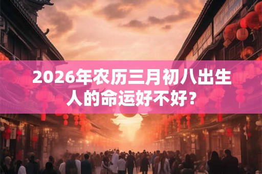 2026年农历三月初八出生人的命运好不好? 2026年农历三月初八出生人的命运好不好?