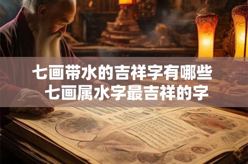 七画带水的吉祥字有哪些  七画属水字最吉祥的字