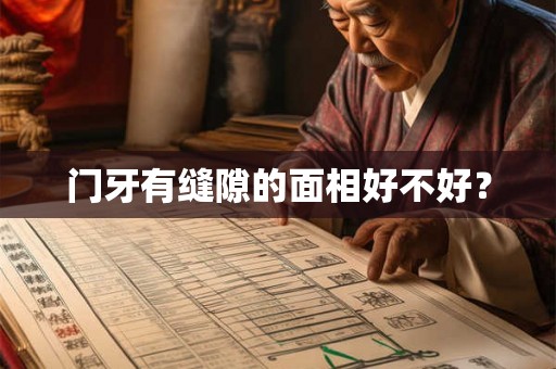 门牙有缝隙的面相好不好？