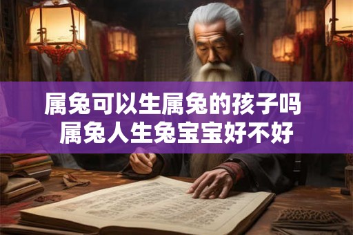 属兔可以生属兔的孩子吗 属兔人生兔宝宝好不好