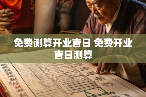 免费测算开业吉日 免费开业吉日测算