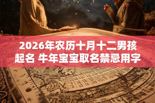 2026年农历十月十二男孩起名 牛年宝宝取名禁忌用字