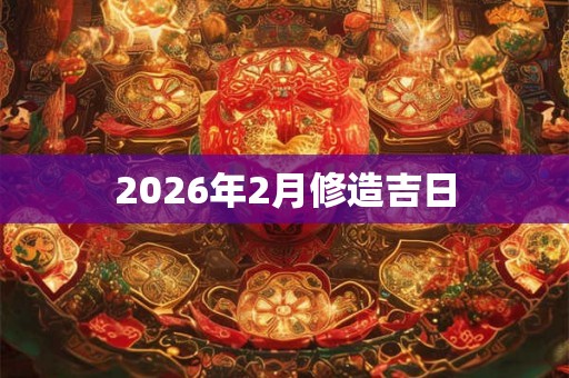 2026年2月修造吉日 2026年2月修造吉日